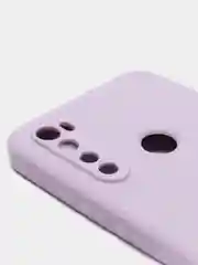 Сиреневый чехол с защитой камеры и бархатом внутри для Xiaomi Redmi Note 8