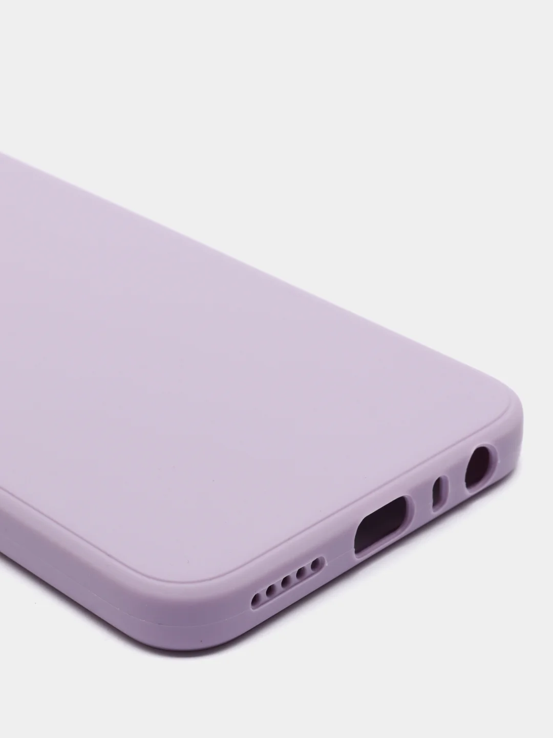 Сиреневый чехол с защитой камеры и бархатом внутри для Xiaomi Redmi Note 8