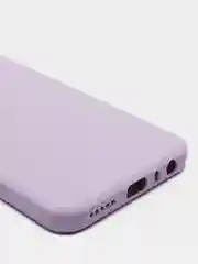 Сиреневый чехол с защитой камеры и бархатом внутри для Xiaomi Redmi Note 8