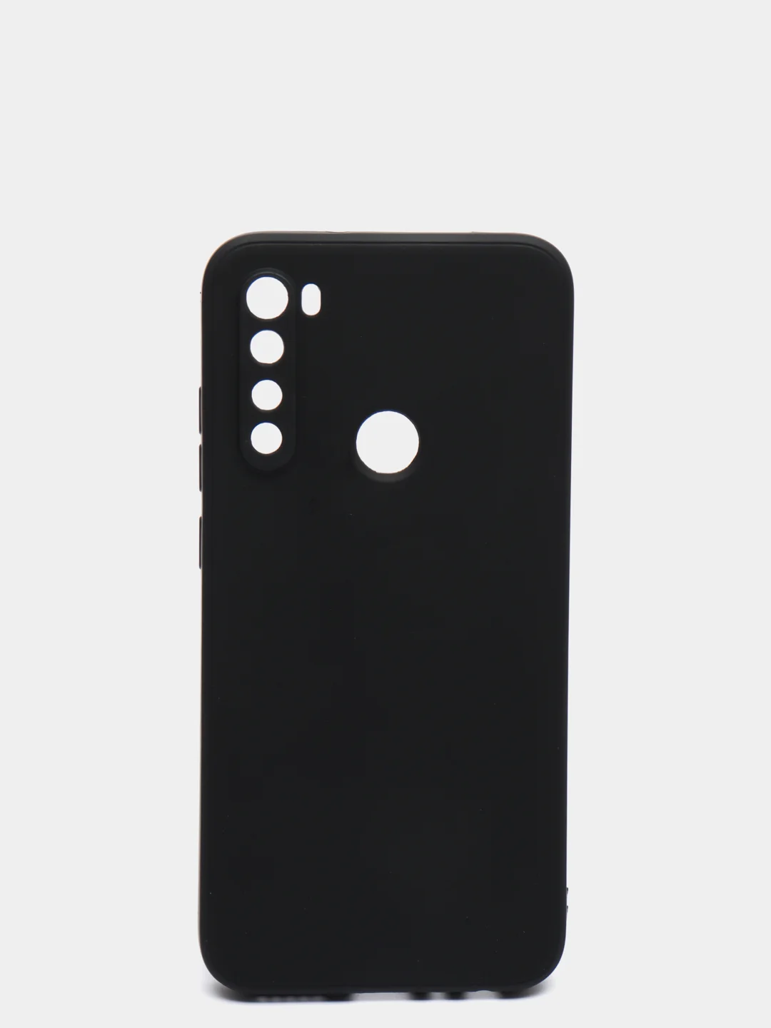 Черный чехол с защитой камеры и бархатом внутри для Xiaomi Redmi Note 8