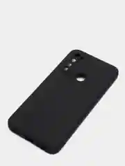 Черный чехол с защитой камеры и бархатом внутри для Xiaomi Redmi Note 8