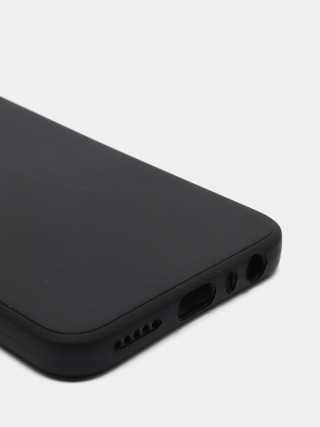 Черный чехол с защитой камеры и бархатом внутри для Xiaomi Redmi Note 8