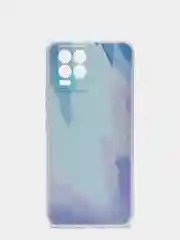Голубой чехол для Realme 8/8Pro, C11 (2020г.) Акварель