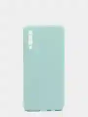Бирюзовый чехол с защитой камеры и бархатом внутри для SAMSUNG A50, A30S