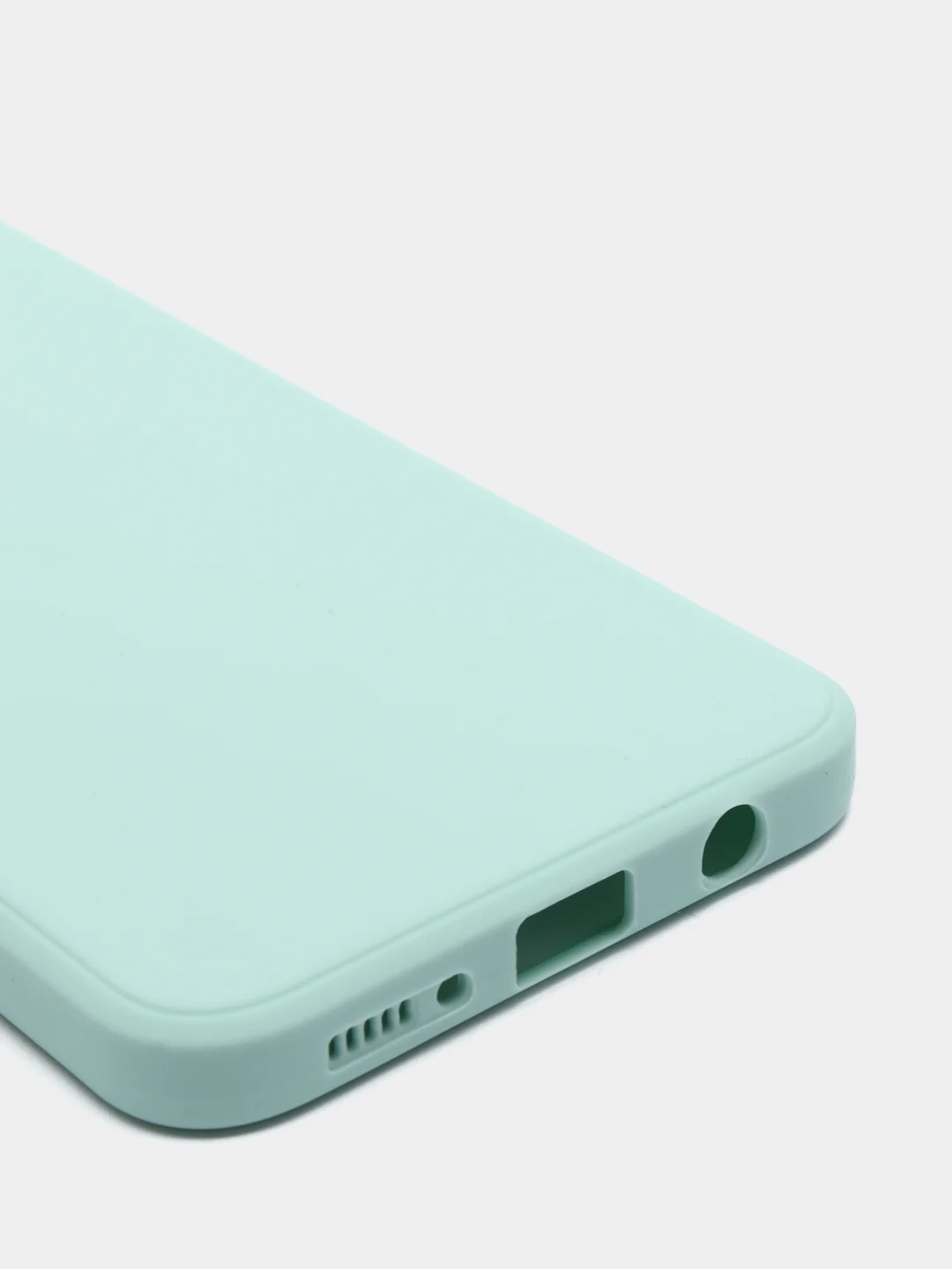 Бирюзовый чехол с защитой камеры и бархатом внутри для SAMSUNG A50, A30S