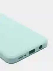 Бирюзовый чехол с защитой камеры и бархатом внутри для SAMSUNG A50, A30S