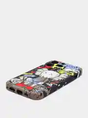 Золотистый хаки светящийся чехол-накладка LUXO для iPhone 13 Pro с флуоресцентным рисунком KAWS