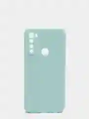 Бирюзовый чехол с защитой камеры и бархатом внутри для Xiaomi Redmi Note 8