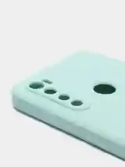 Алый чехол с защитой камеры и бархатом внутри для Xiaomi Redmi Note 8