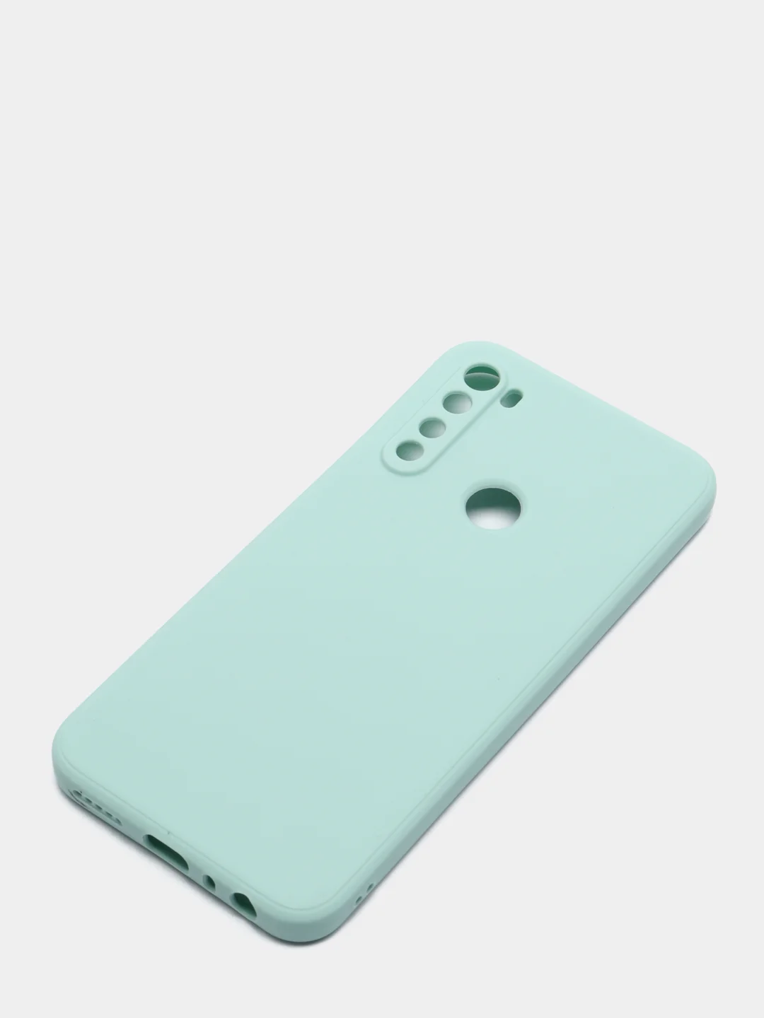 Алый чехол с защитой камеры и бархатом внутри для Xiaomi Redmi Note 8