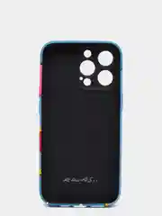 Светло-синий светящийся чехол-накладка LUXO для iPhone 13 Pro с флуоресцентным рисунком KAWS