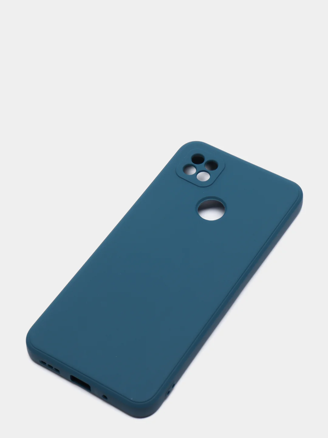 Синий чехол с защитой камеры и бархатом внутри для XIAOMI REDMI 9C