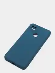 Синий чехол с защитой камеры и бархатом внутри для XIAOMI REDMI 9C