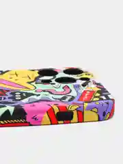 Желтый светящийся чехол-накладка LUXO для iPhone 13 Pro с флуоресцентным рисунком KAWS