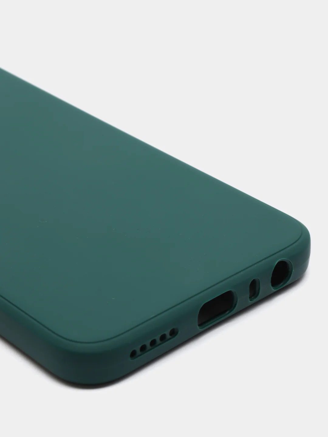 Зеленый чехол с защитой камеры и бархатом внутри для Xiaomi Redmi Note 8