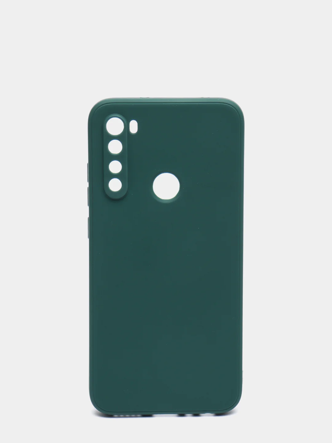 Зеленый чехол с защитой камеры и бархатом внутри для Xiaomi Redmi Note 8