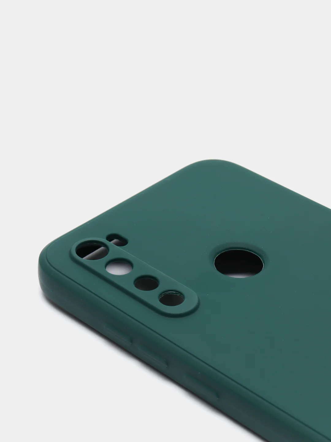 Зеленый чехол с защитой камеры и бархатом внутри для Xiaomi Redmi Note 8
