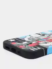 Голубой светящийся чехол-накладка LUXO для iPhone 13 Pro с флуоресцентным рисунком KAWS