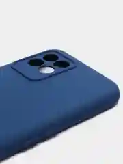 Темно-синий чехол с защитой камеры и бархатом внутри Realme 8i