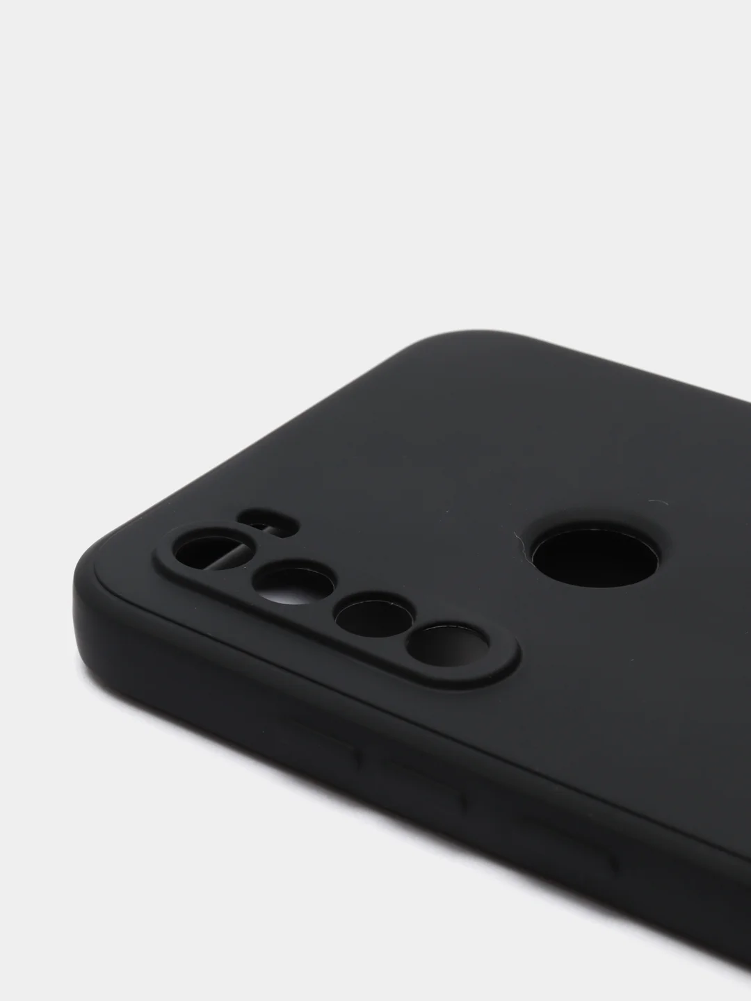 Черный чехол для REDMI NOTE 8T с защитой камеры и бархатом внутри