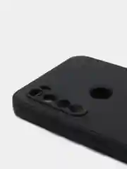 Черный чехол для REDMI NOTE 8T с защитой камеры и бархатом внутри