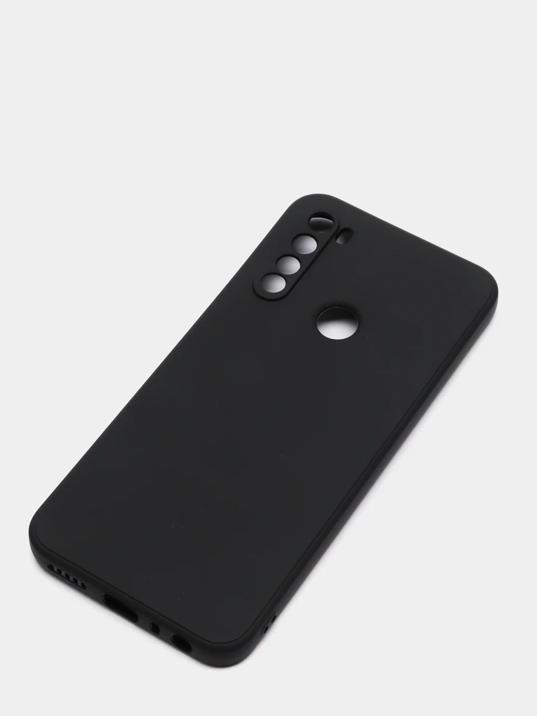 Черный чехол для REDMI NOTE 8T с защитой камеры и бархатом внутри