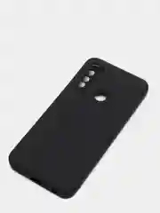 Черный чехол для REDMI NOTE 8T с защитой камеры и бархатом внутри