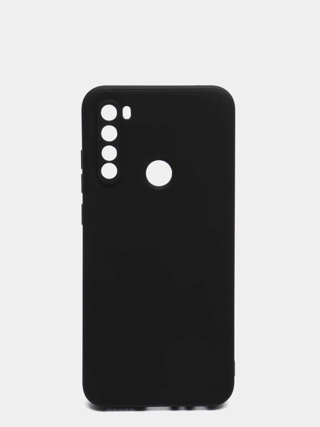 Черный чехол для REDMI NOTE 8T с защитой камеры и бархатом внутри