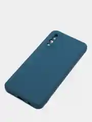 Синий чехол с защитой камеры и бархатом внутри для SAMSUNG A50, A30S