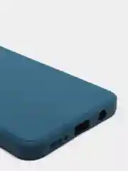 Синий чехол с защитой камеры и бархатом внутри для SAMSUNG A50, A30S