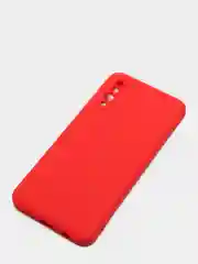 Красный чехол с защитой камеры и бархатом внутри для SAMSUNG A50, A30S