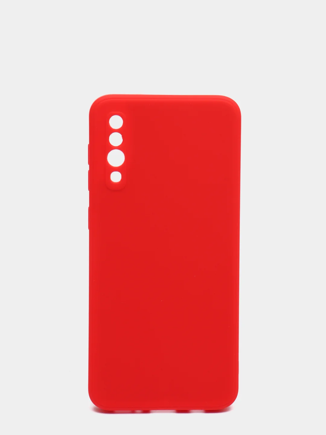 Красный чехол с защитой камеры и бархатом внутри для SAMSUNG A50, A30S