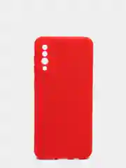Красный чехол с защитой камеры и бархатом внутри для SAMSUNG A50, A30S