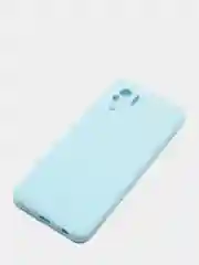 Голубой чехол с защитой камеры и бархатом внутри Xiaomi POCO M5S / Redmi Note 10, Redmi Note 10s