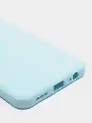 Голубой чехол с защитой камеры и бархатом внутри Xiaomi POCO M5S / Redmi Note 10, Redmi Note 10s