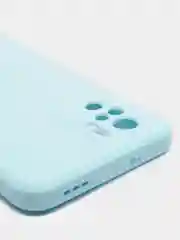 Голубой чехол с защитой камеры и бархатом внутри Xiaomi POCO M5S / Redmi Note 10, Redmi Note 10s
