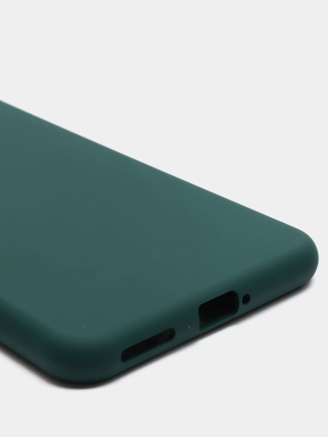 Тёмно-зелёный чехол Xiaomi Mi 11 Lite c защитой камеры и бархатом внутри