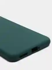 Тёмно-зелёный чехол Xiaomi Mi 11 Lite c защитой камеры и бархатом внутри