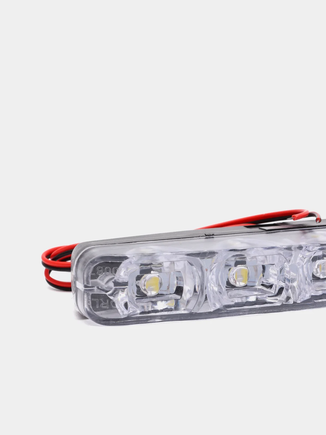 Дневные ходовые огни, LED 6шт., пласт. корп., 155мм, 12V, белый, 2шт