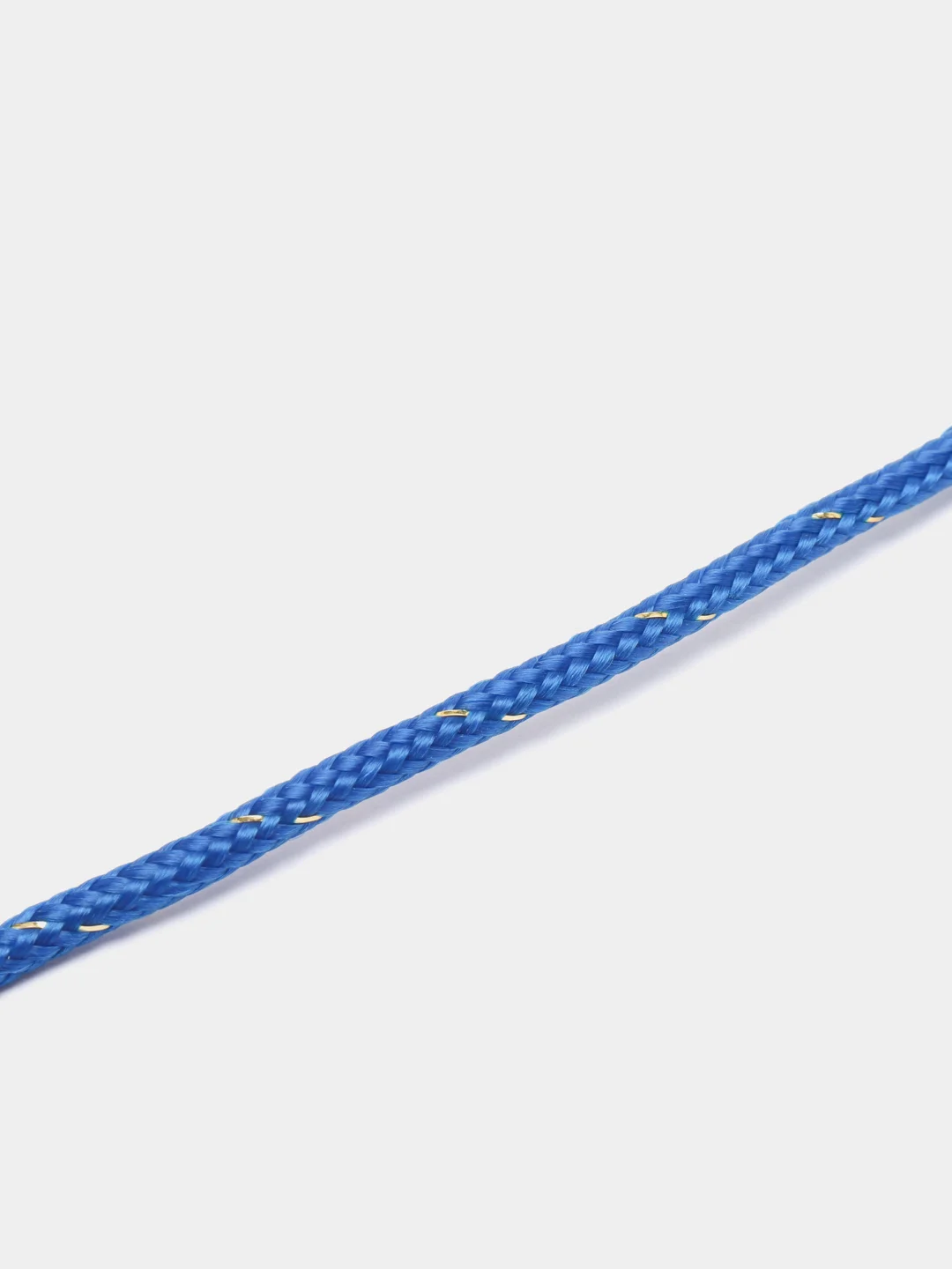 Синий кабель аудио AUX  текстильный круглый тонкий, разъём 3.5 Jack (M) - 3.5 Jack (M)