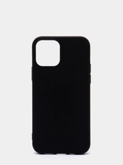 Чехол для iPhone 12 / 12 Pro (6.1"), черный, силиконовый