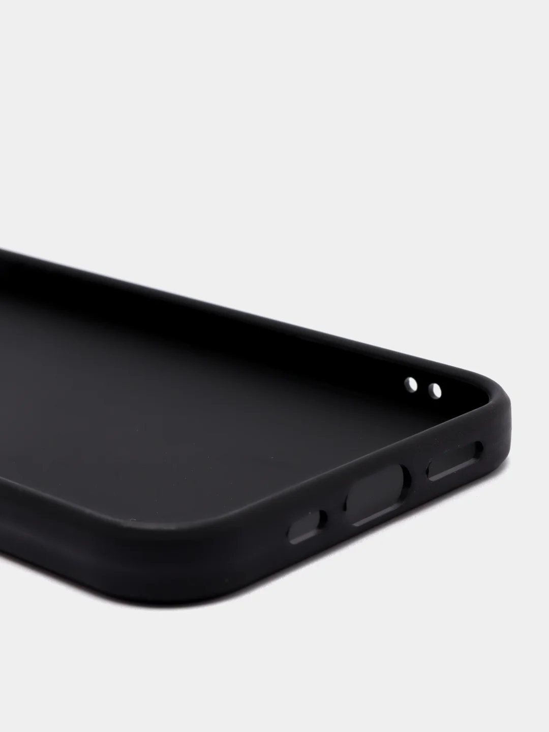 Чехол для iPhone 12 / 12 Pro (6.1"), черный, силиконовый