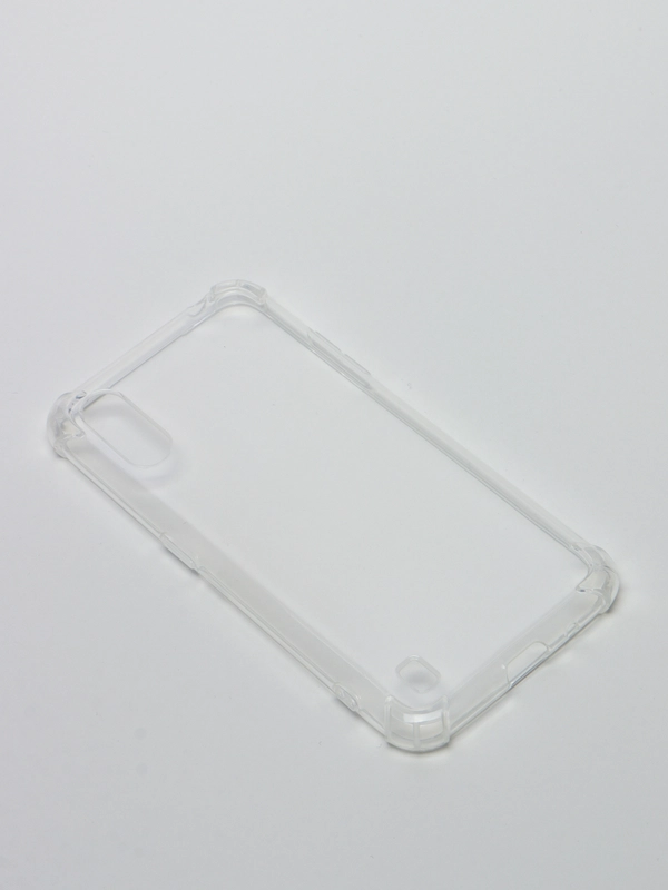 Чехол-накладка для Galaxy A01, A015 2020, противоударный силикон, прозрачный