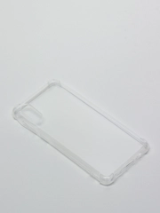 Чехол-накладка для Galaxy A02, M02 2021, противоударный силикон, прозрачный