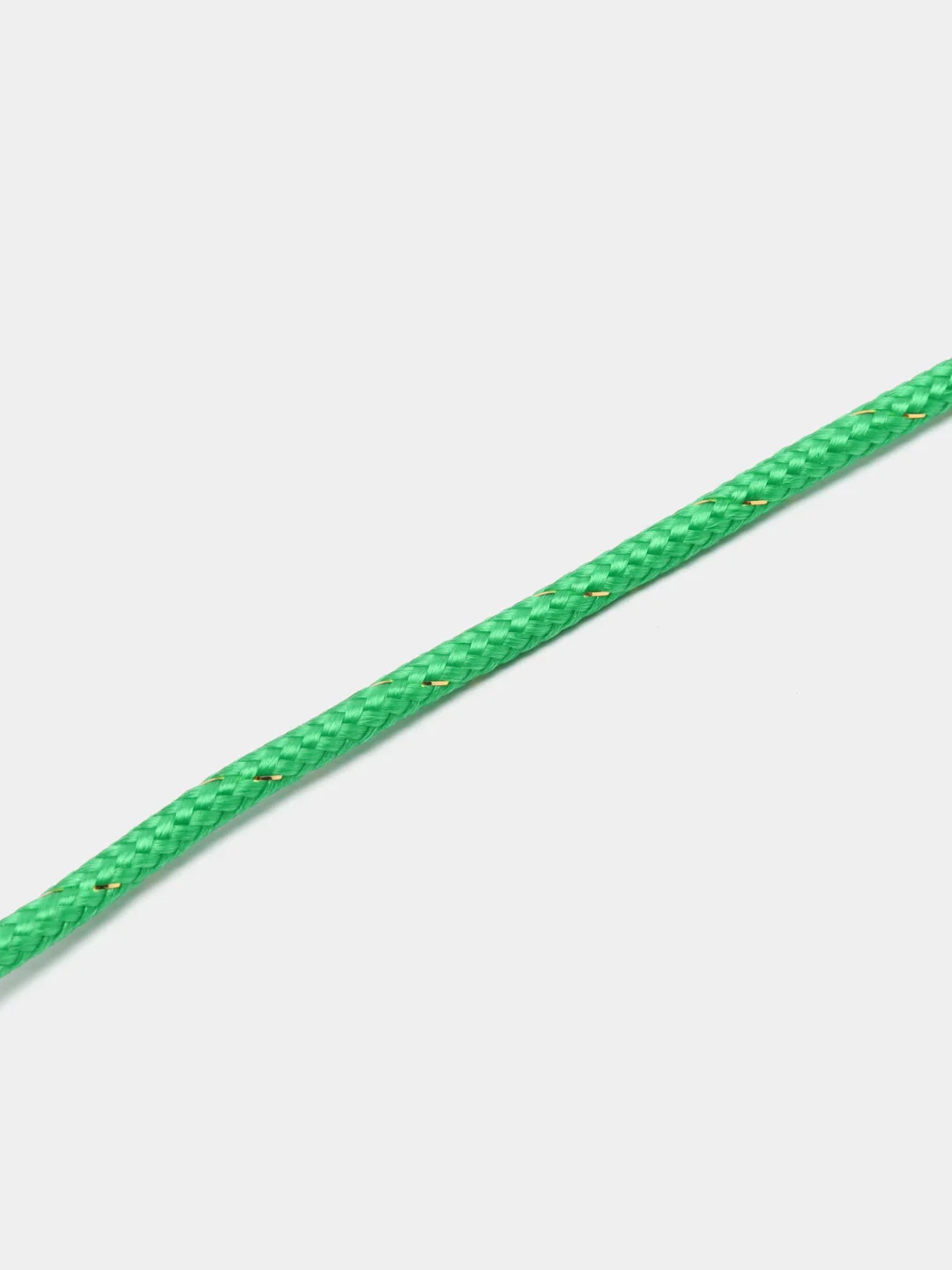 Зеленый кабель аудио AUX  текстильный круглый тонкий, разъём 3.5 Jack (M) - 3.5 Jack (M)