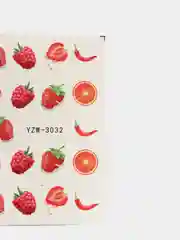 Красный наклейки для ногтей, цветные