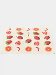 Красный наклейки для ногтей, цветные