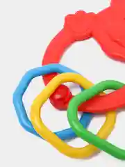 Желтый прорезыватель котенок и медвежонок
