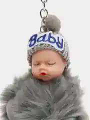 Серый брелок мягкий "Baby"