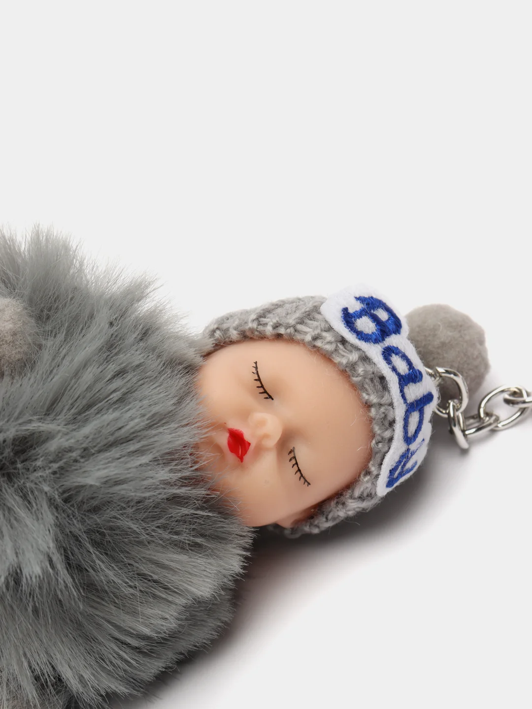 Серый брелок мягкий "Baby"